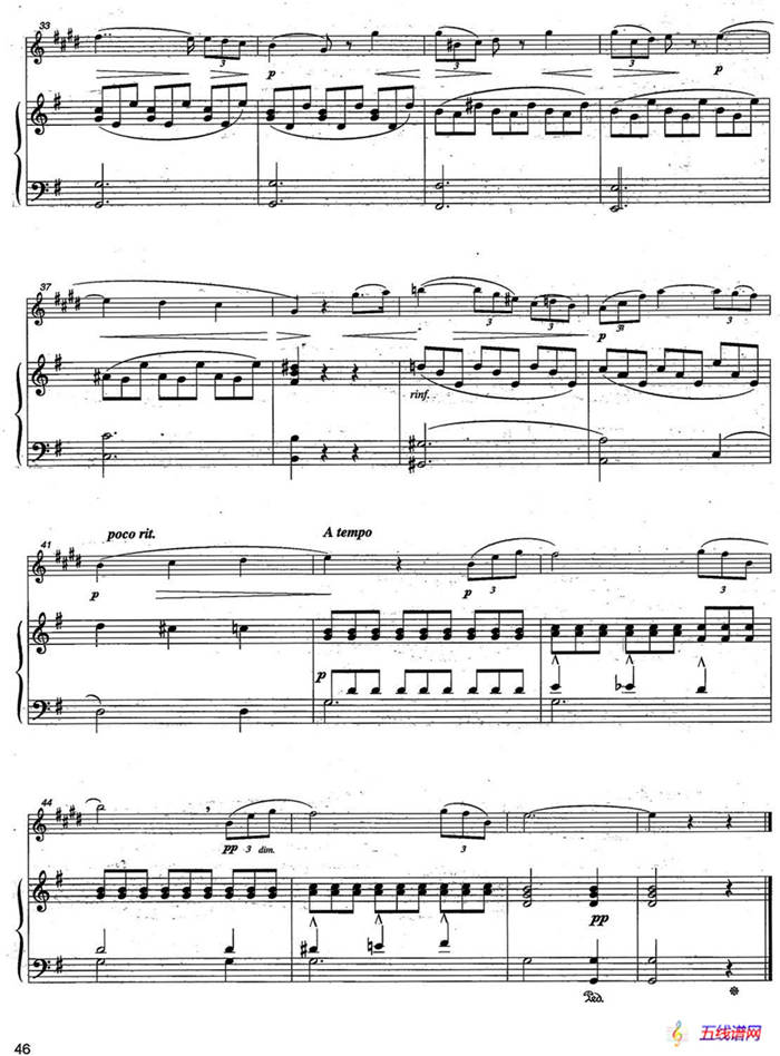 Andante cantabile（中音萨克所+钢琴伴奏、版本二）