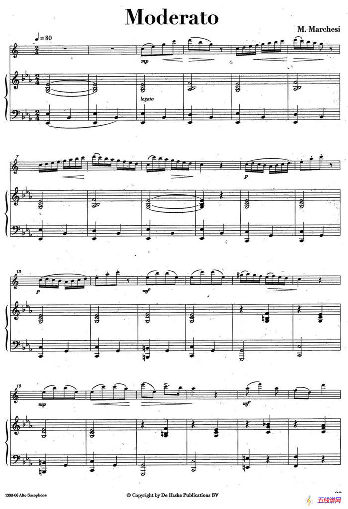 Moderato（中音萨克所+钢琴伴奏、版本二）