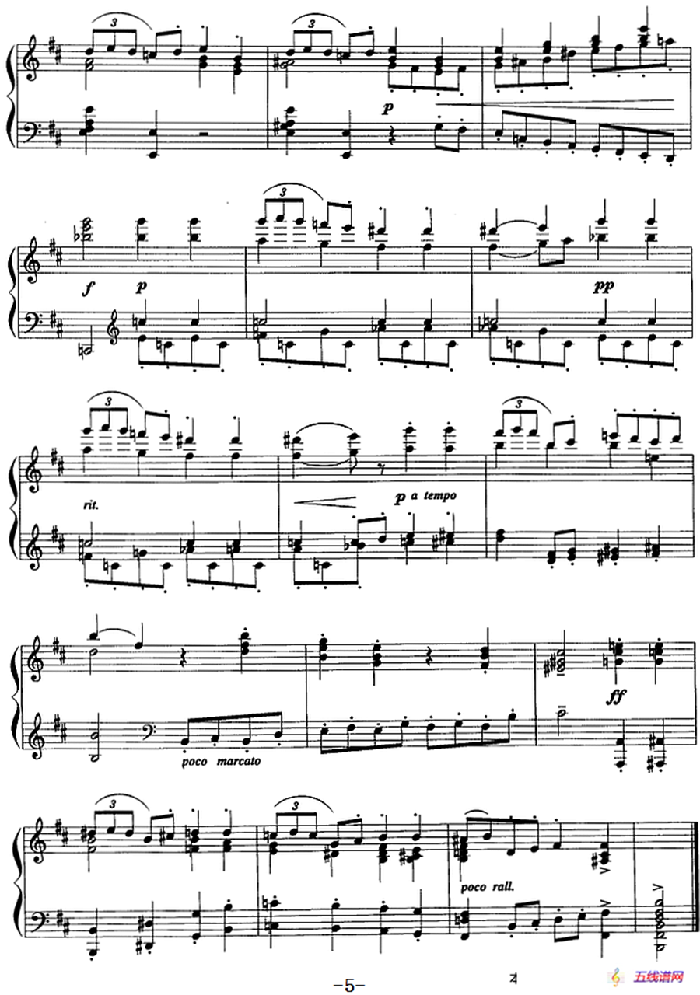 现代钢琴曲：14、加沃特舞曲