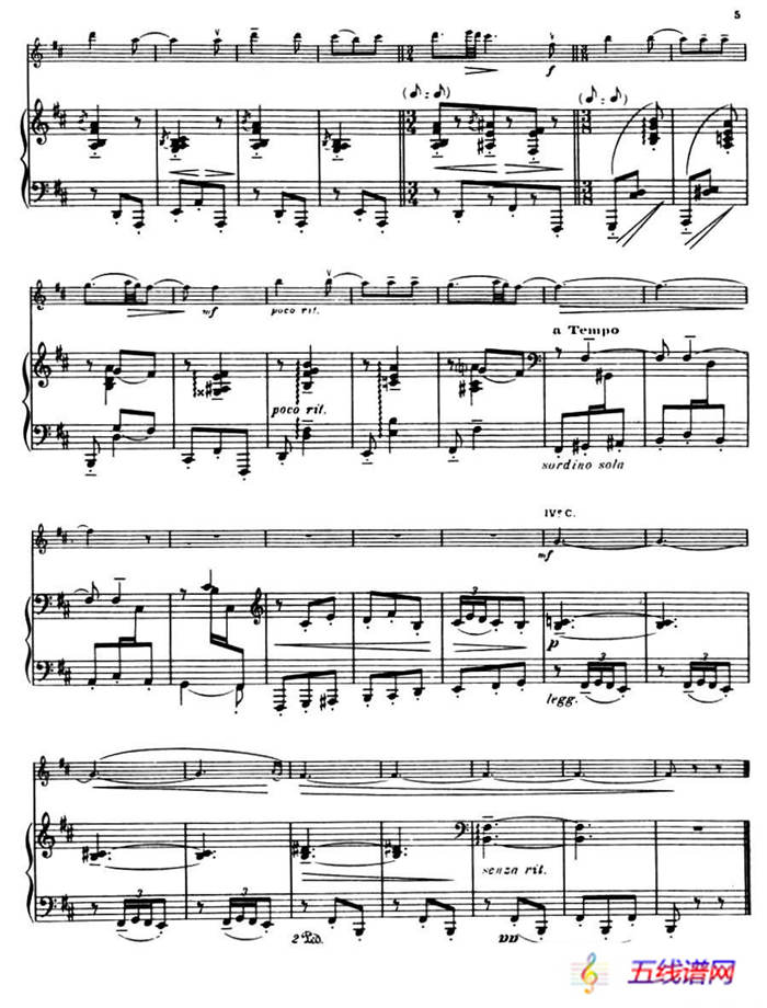 Suite of Spanish Folksongs:1、EL PANO MORUNO（小提琴+钢琴伴奏）