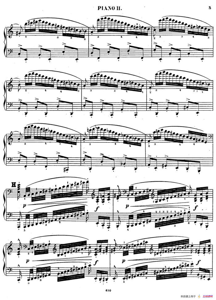 Chaconne for 2 Pianos Op.150（双钢琴第二钢琴）