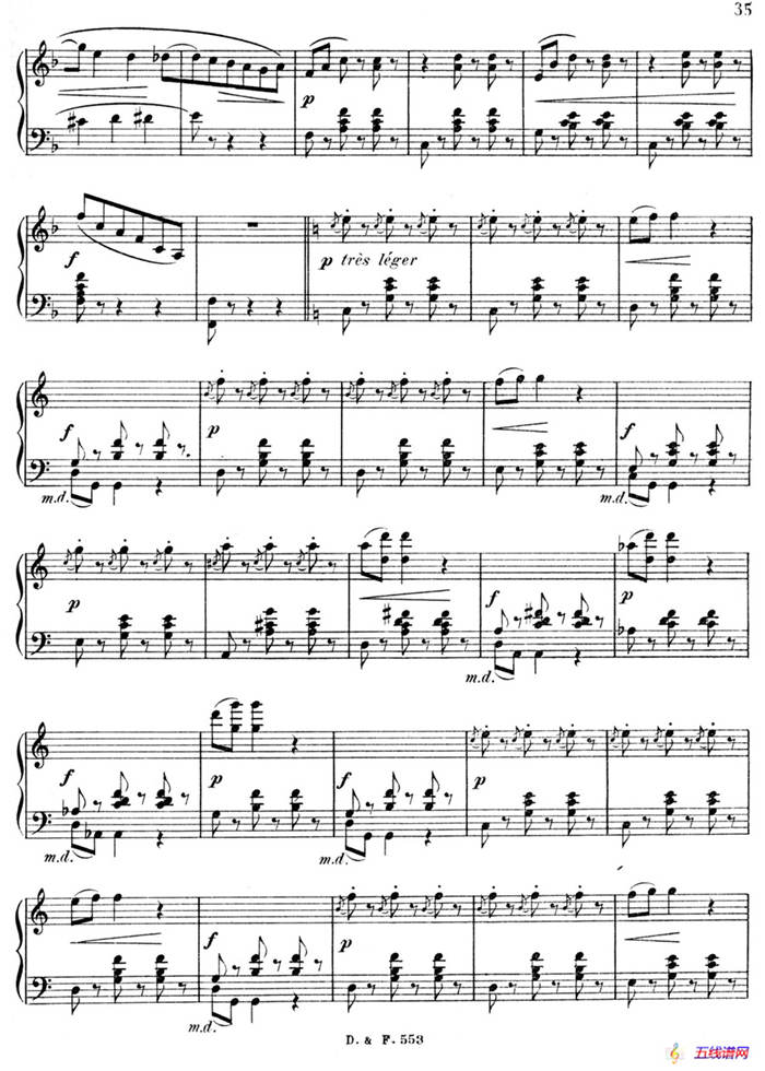F大调第四圆舞曲 Valse No.4 （Op.90）