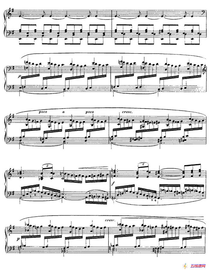 13 Nocturnes, Nocturne No. 12 in E minor （Op.107）