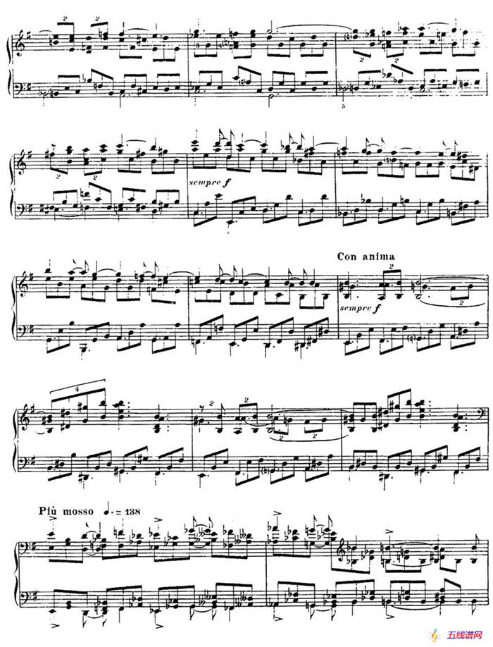 13 Nocturnes, Nocturne No. 12 in E minor （Op.107）
