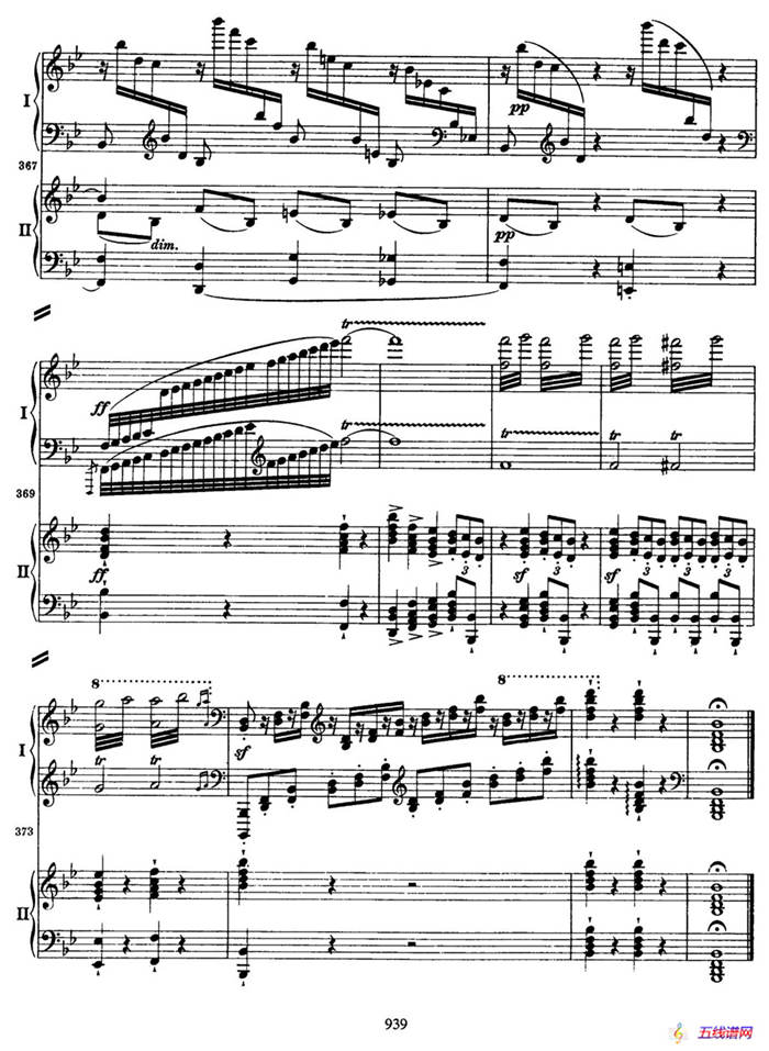 降B大调第二钢琴协奏曲 （P41——50）
