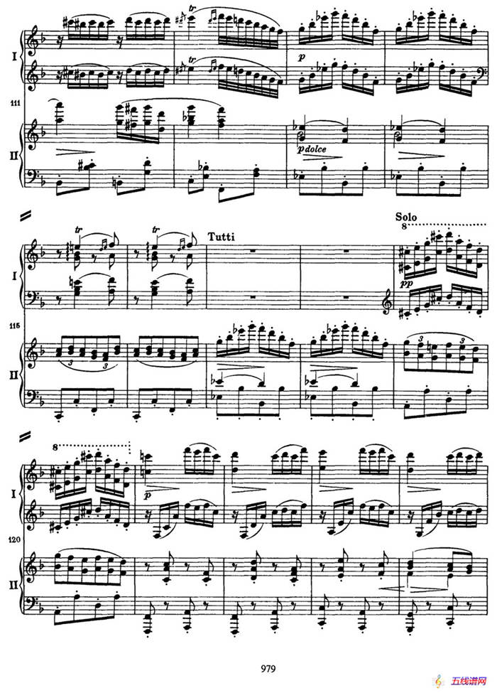 降B大调第二钢琴协奏曲（P81——90）