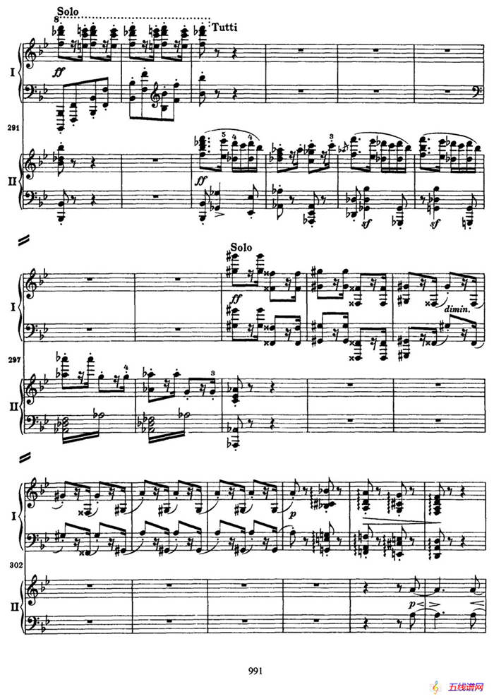 降B大调第二钢琴协奏曲（P91——104）