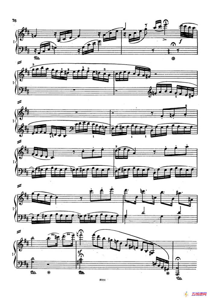 Concerto no 5 K 175 - 2 Piano（Ⅰ）