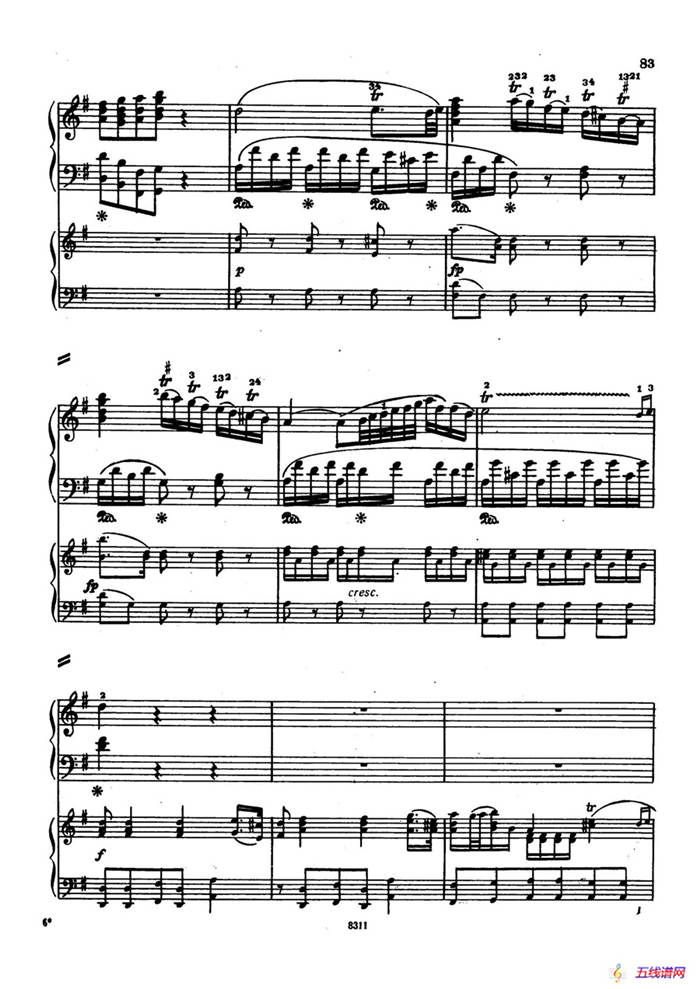 Concerto no 5 K 175 - 2 Piano（Ⅱ）