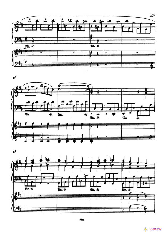 Concerto no 5 K 175 - 2 Piano（Ⅲ）