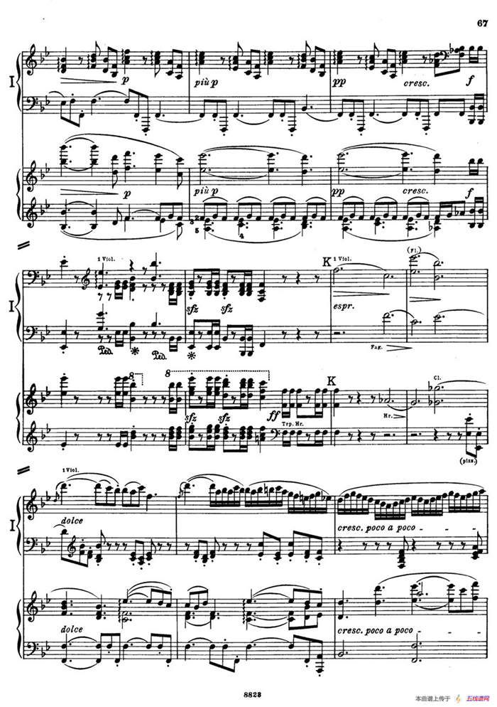 d小调第九交响曲 Op.125（双钢琴P63——72）