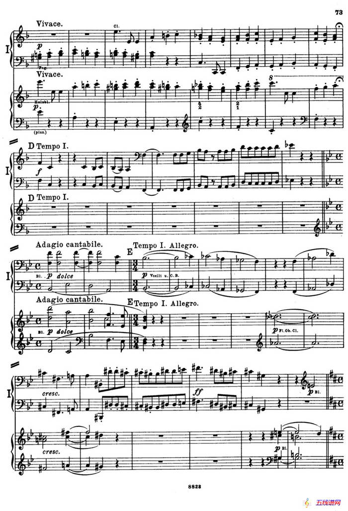 d小调第九交响曲 Op.125（双钢琴P73——82）