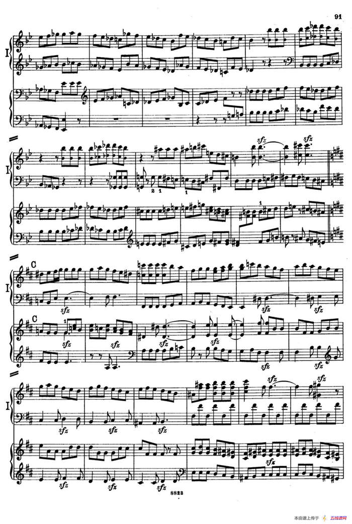 d小调第九交响曲 Op.125（双钢琴P83——92）