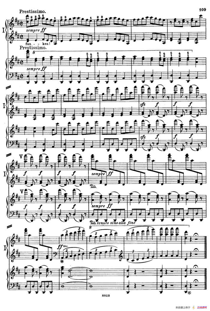 d小调第九交响曲 Op.125（双钢琴P103——109）