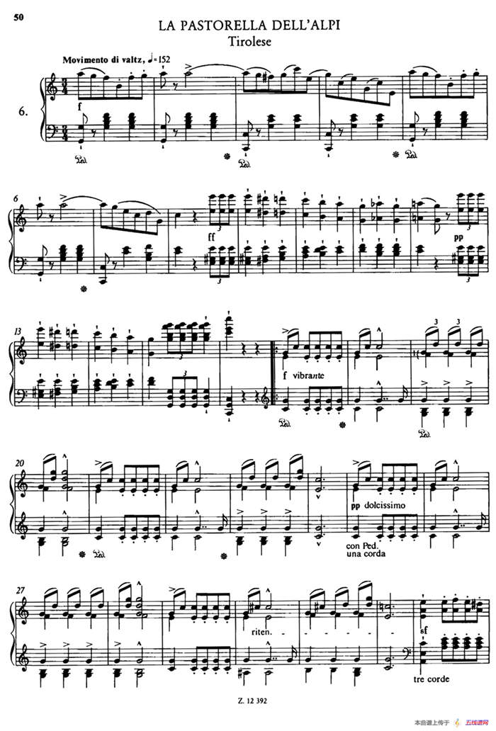 Soirées Musicales S.424（《音乐晚会（全12首）》第6首）