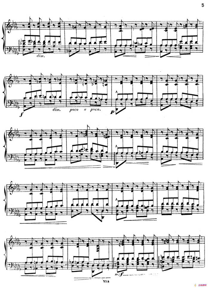 Grande Etude de Concert Tremolo Op.58（音乐会练习曲“震音”）