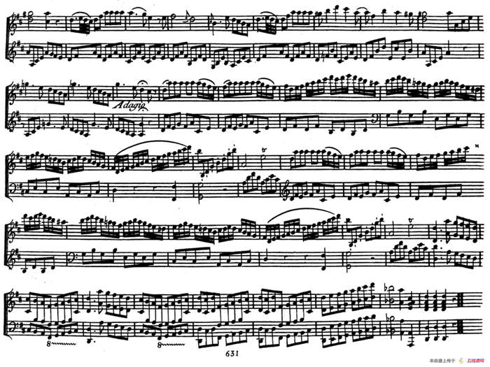 D大调小提琴协奏曲Op.61（钢琴版）