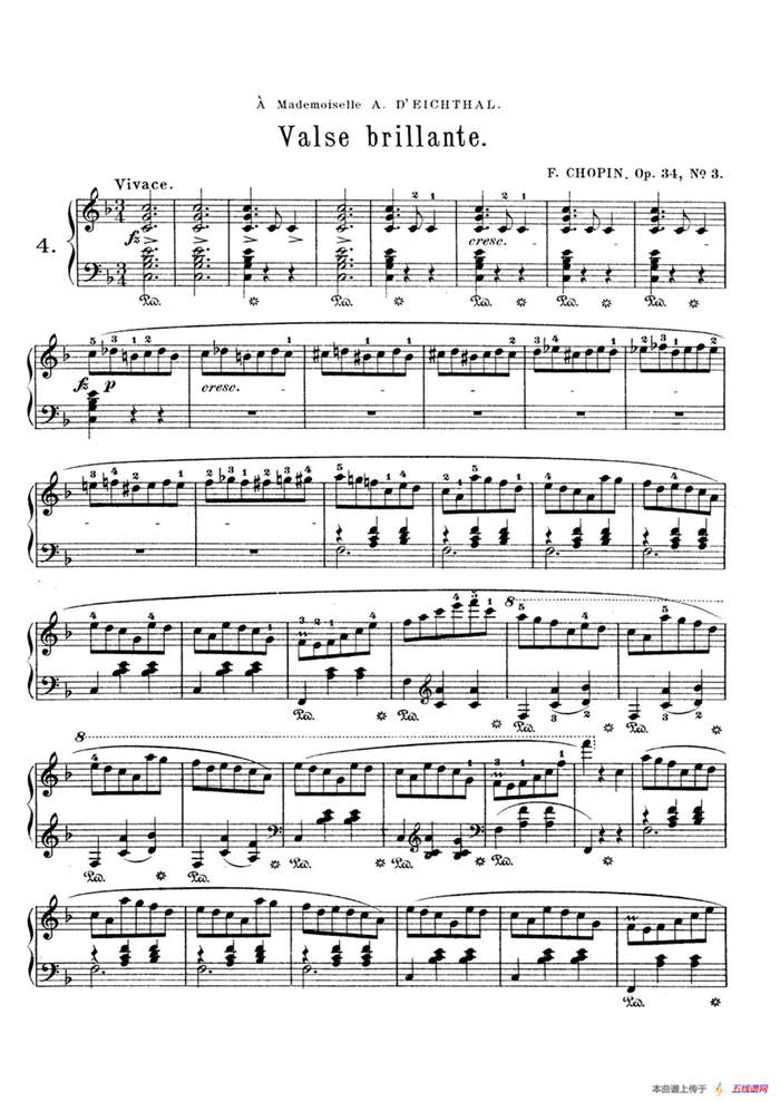 Trois Valses Brillante Op.34