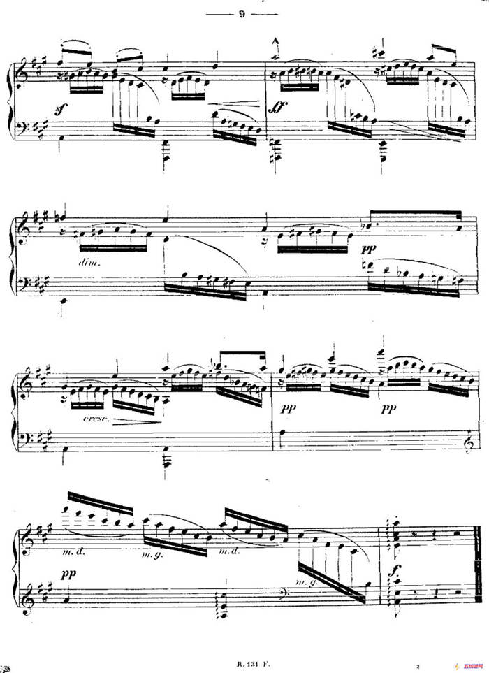 A大调练习曲“小溪”（Op.6）