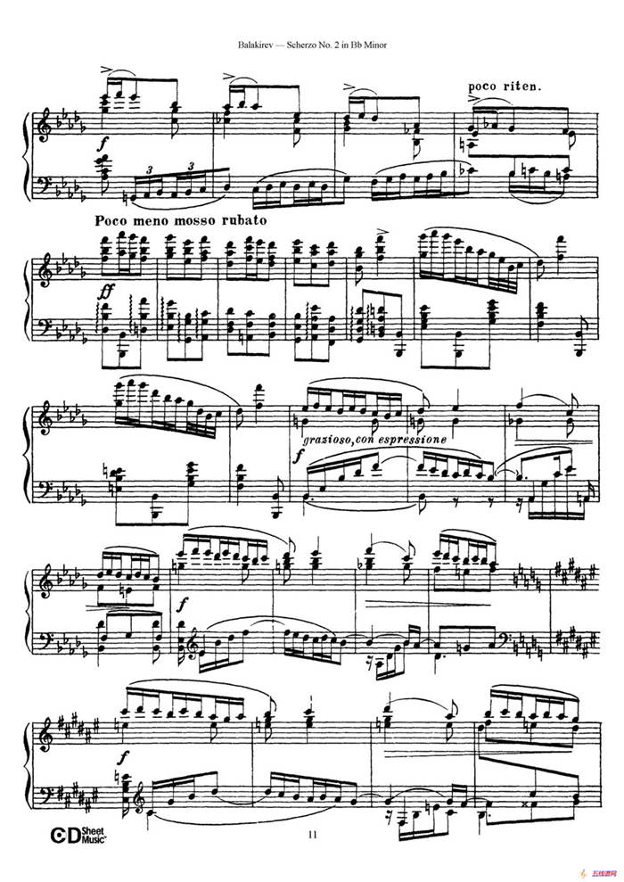Scherzo No.2 in B-flat Minor（降b小调第二谐谑曲）