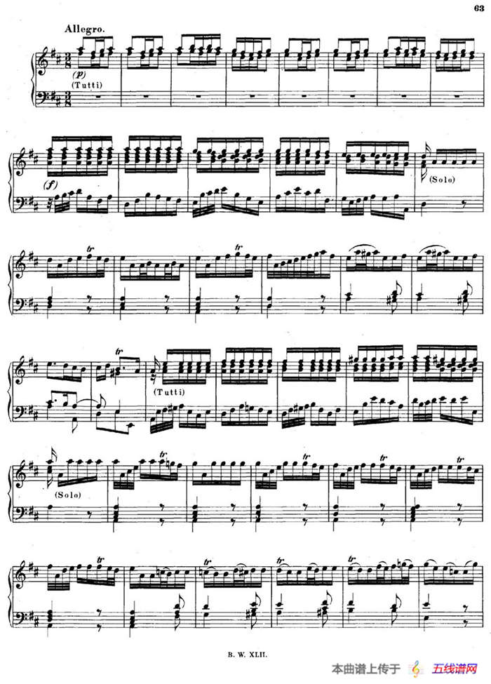 16 Concertos  BWV 972-987（十六首为独奏古钢琴而作的协奏曲）（P1——10）