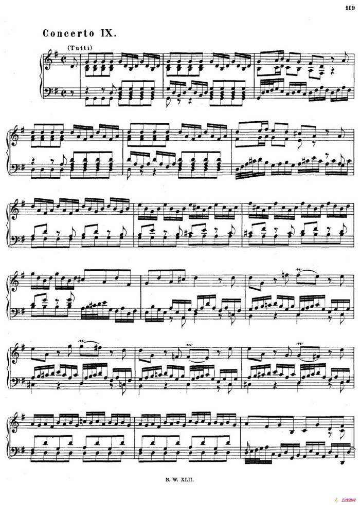 16 Concertos BWV 972-987（十六首为独奏古钢琴而作的协奏曲）（P61——70）