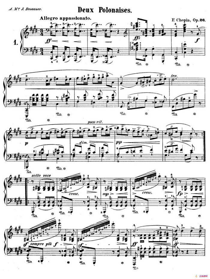 Deux Polonaises Op.26（2首波兰舞曲）