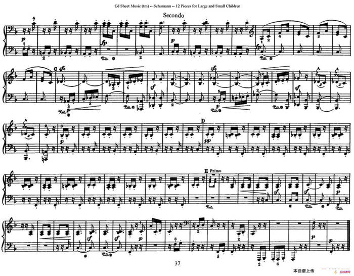 12首为孩子们而作的四手联弹曲 Op.85（四手联弹）（10）