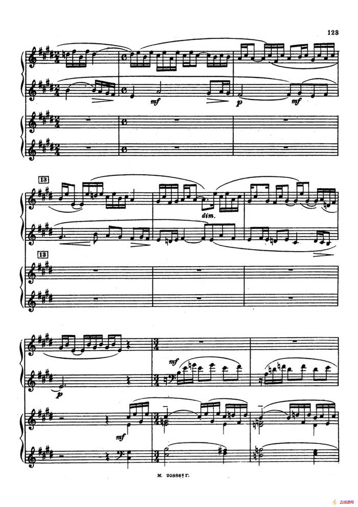交响舞曲 Symphonic Dance Op.45（双钢琴）