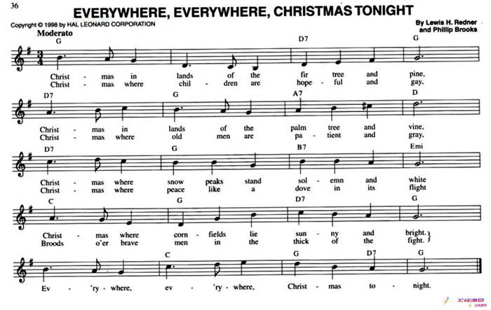 EVERYWHERE,EVERYWHERE,CHRISTMAS TONIGHT