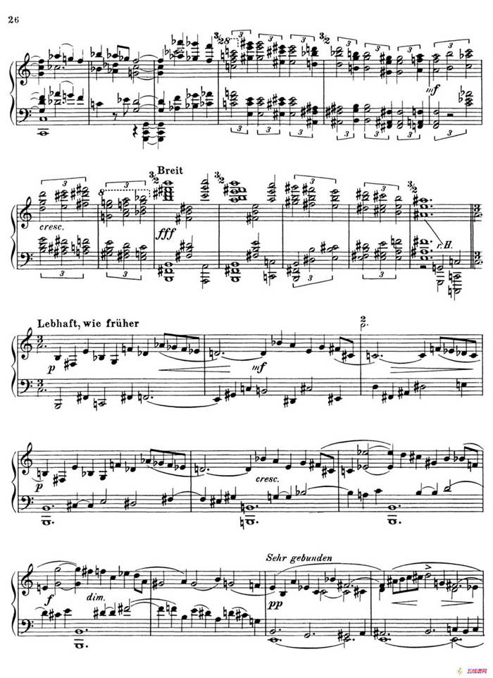Piano Sonata No.1（第一钢琴奏鸣曲 Ⅴ）