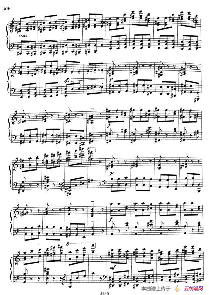 3首音乐会练习曲（Three Concert Etudes Op.24）（Ⅲ）
