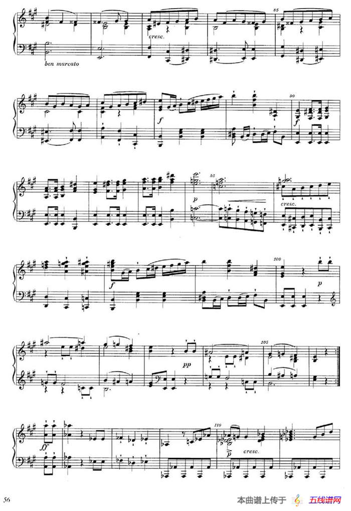 A大调钢琴大奏鸣曲（Grobe Sonate in A Major WWV 26）