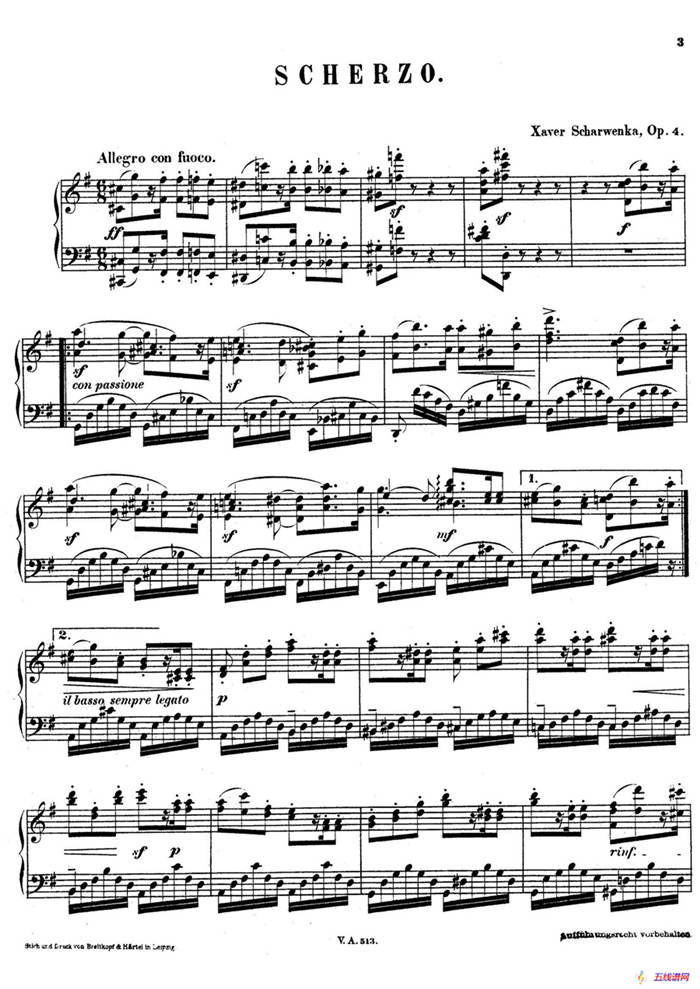 Scherzo in G Major Op.4（G大调谐谑曲）