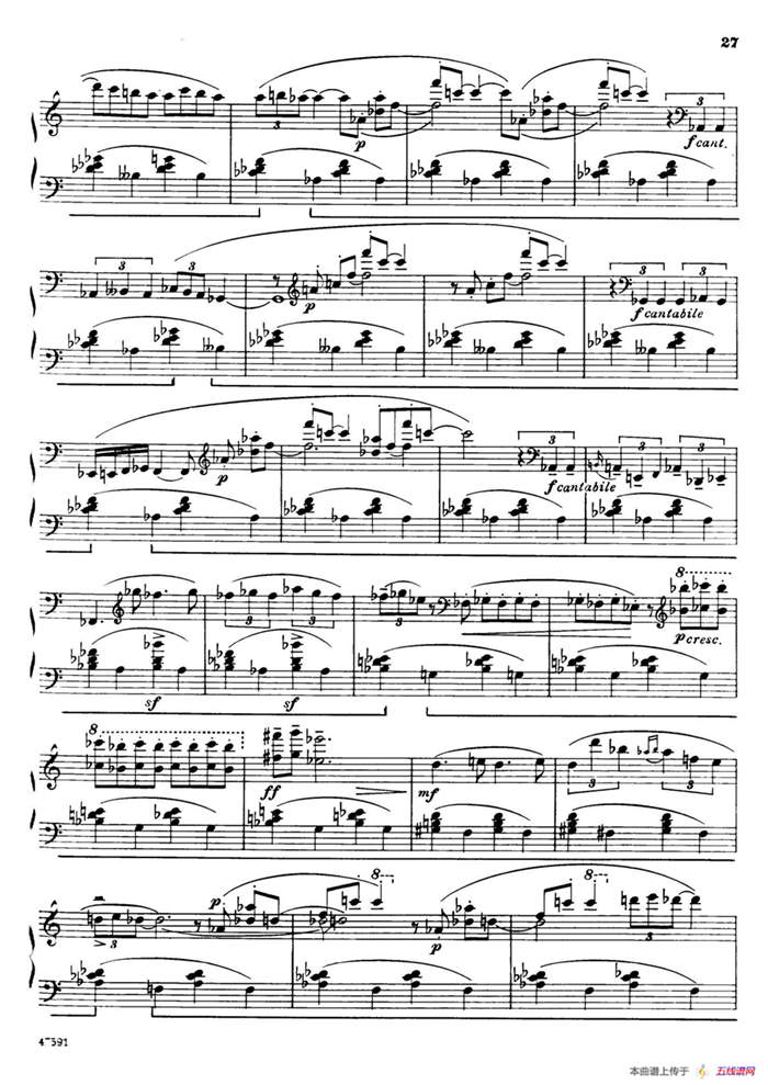 Piano Sonata in E-flat Major Op.95（降E大調鋼琴奏鳴曲·Ⅱ）