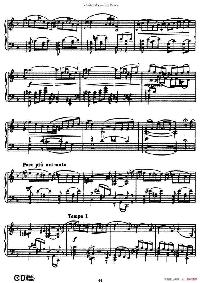 Six Pieces Op.51（6首小品·5）