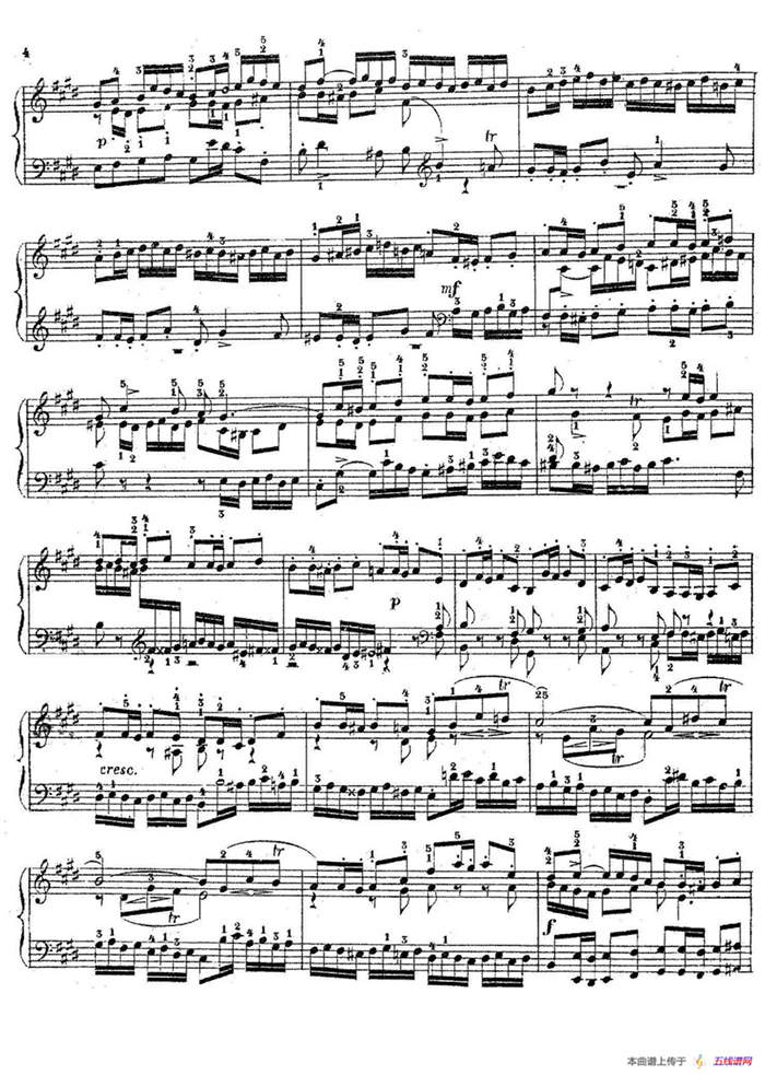 Six Fugues Op.17（6首赋格·Ⅳ）