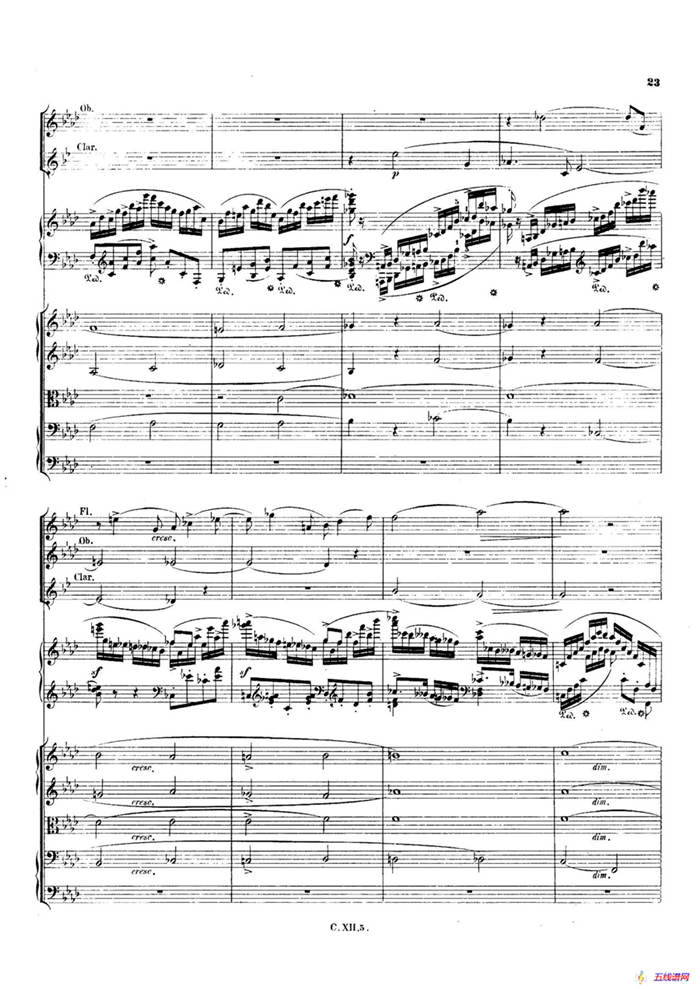Piano Concerto No.2 in f Minor Op.21（f小调第二钢琴协奏曲·总谱）