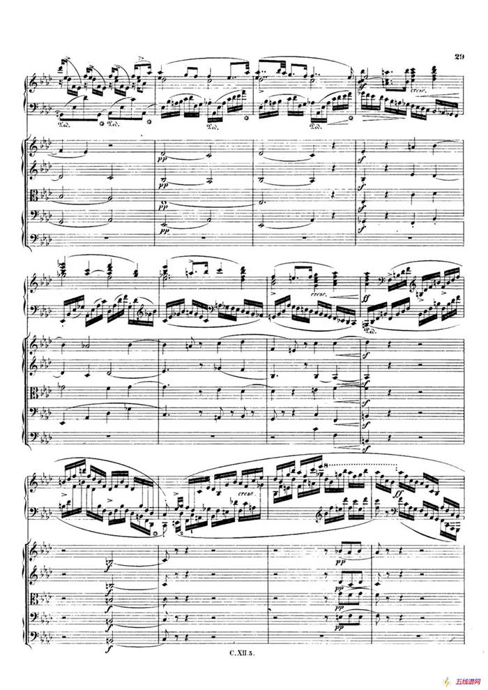 Piano Concerto No.2 in f Minor Op.21（f小调第二钢琴协奏曲·总谱）
