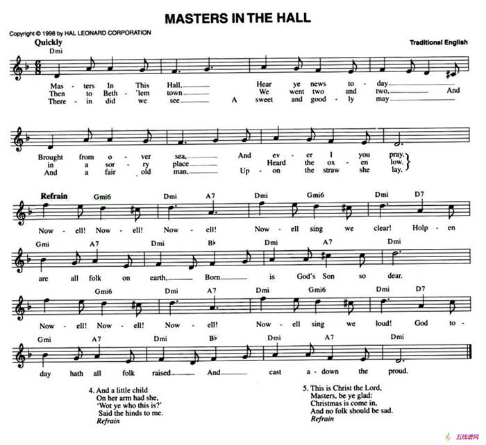 MASTERS IN THE HALL