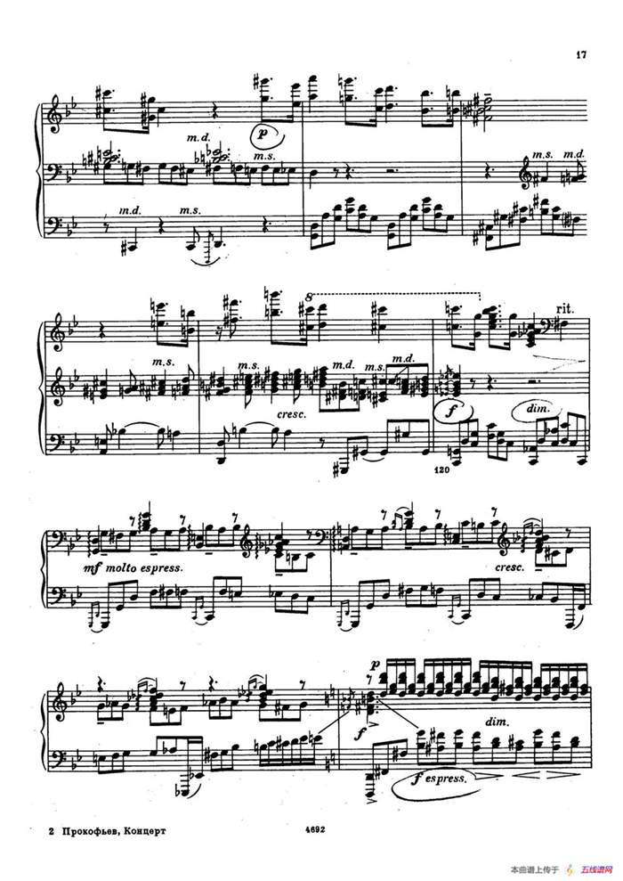 Piano Concerto No.2 in g Minor Op.16（g小调第二钢琴协奏曲·Ⅰ·双钢琴）