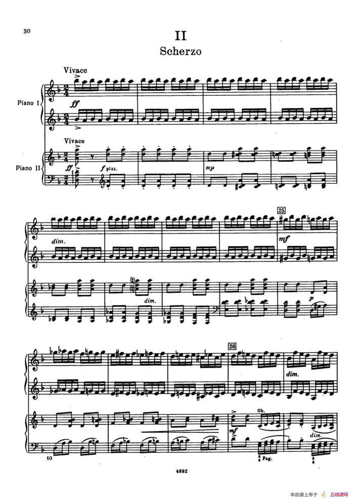 Piano Concerto No.2 in g Minor Op.16（g小调第二钢琴协奏曲·Ⅱ·双钢琴）