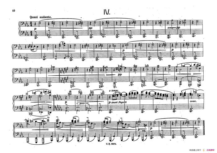 5 Waltzes Op.51-4 Hands（5首圆舞曲-四手联弹）