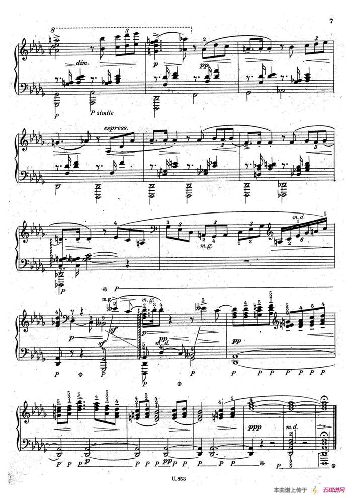 Six Piano Pieces Op.7（6首钢琴小品·Ⅰ）