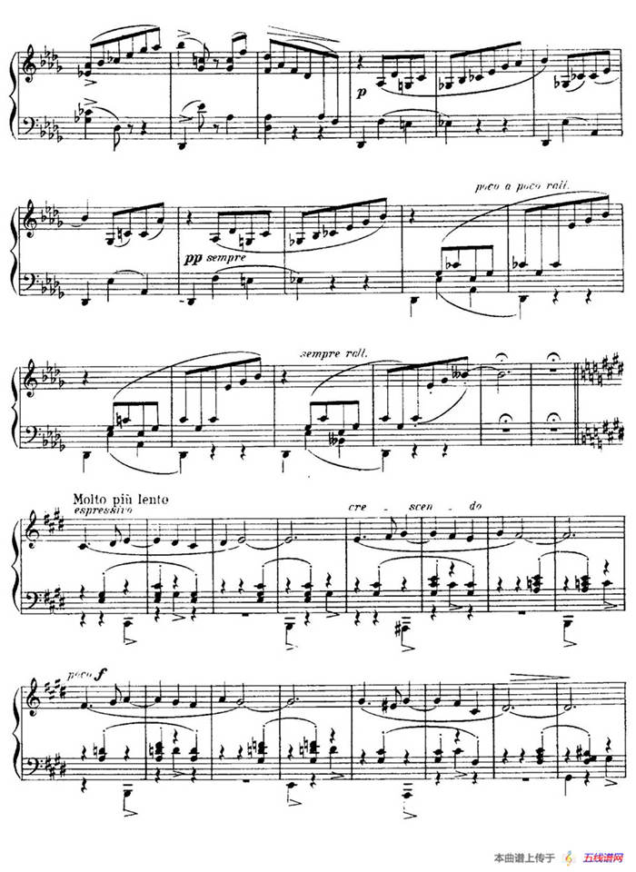 4 Valses Caprice（4首随想圆舞曲）（Op.38 No. 2 in D-flat）