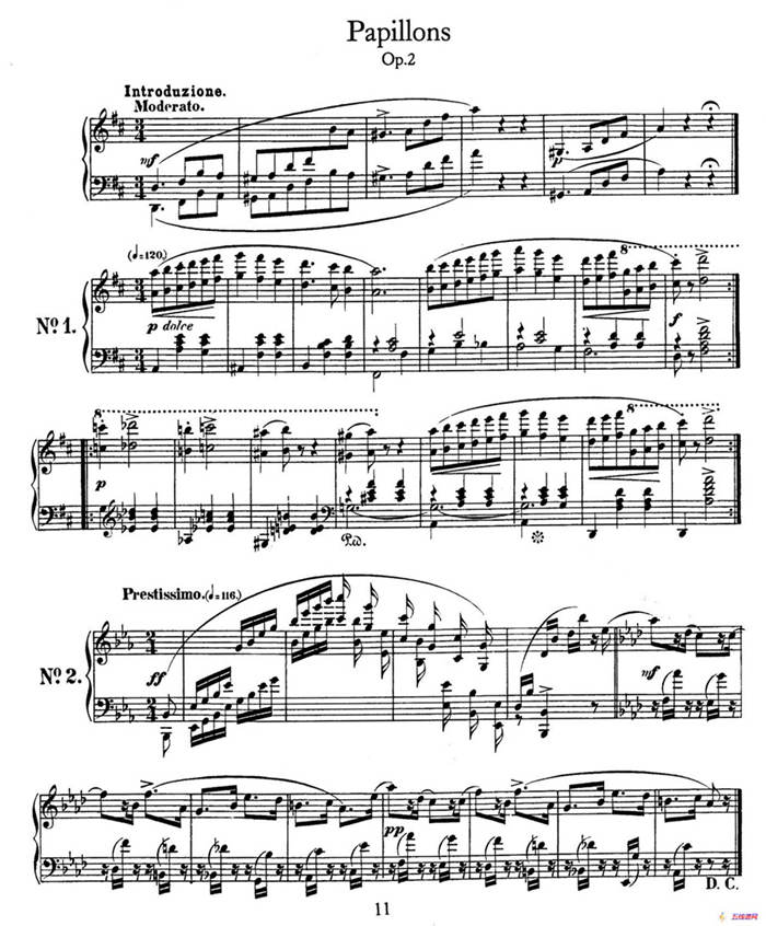 Pappillons Op.2（蝴蝶）