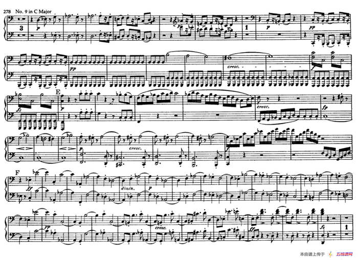 String Quartet No.9 in C Major Op.59-3 - 4 Hands（C大调第九弦乐四重奏·四手联弹）