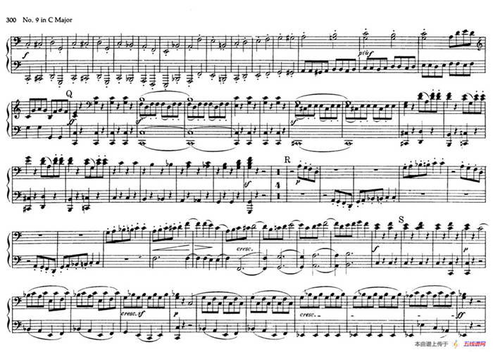 String Quartet No.9 in C Major Op.59-3 - 4 Hands（C大调第九弦乐四重奏·四手联弹）