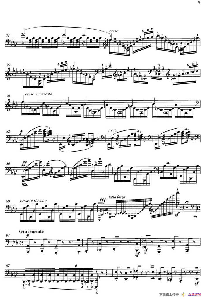 3 Grandes Etudes Op.76 No.1（3首华丽练习曲·1）