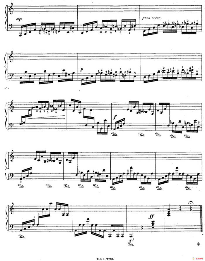 12 Etudes For The Left Hand Op.92 No.2（12首为左手而作的钢琴练习曲）